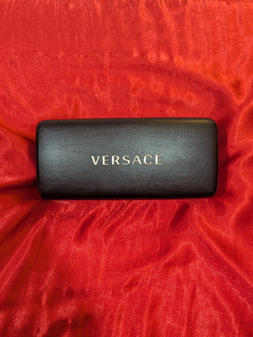 Versace Black Sunglasses with Case - Sleek Protective Accessory
